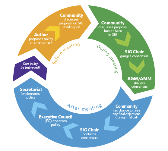 APNIC policy process diagram