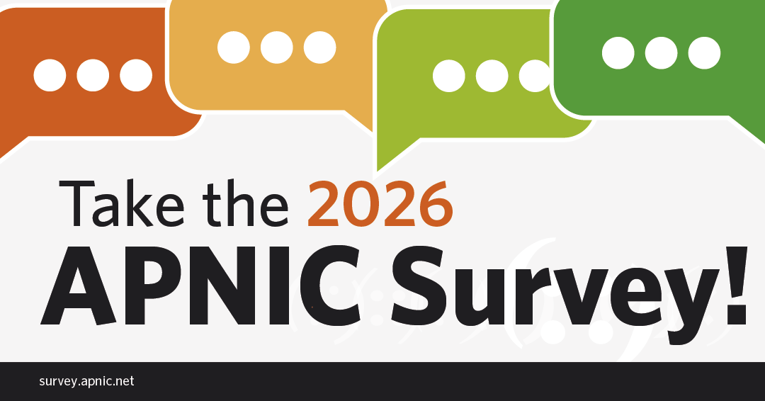 Banner image for The 2026 APNIC Survey is open until 28 June article.